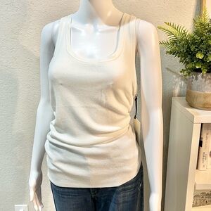 Banana Republic Cream Sleeveless Top